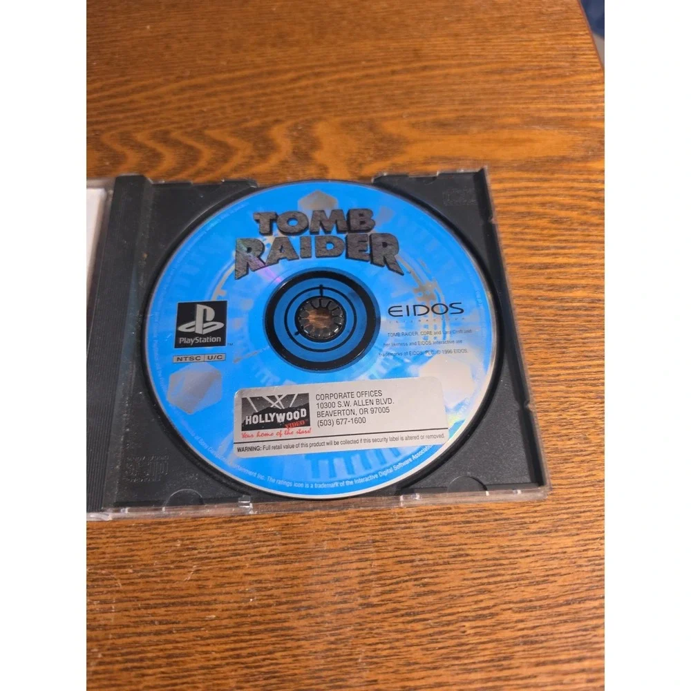 Tomb Raider Black Label (Sony PlayStation 1 PS1) Disc‎ Only